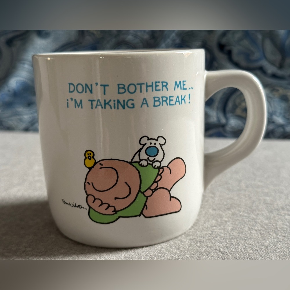 Vintage, Ziggy "Don't Bother Me... I'm Taking a Break" Mug - by Tom Wilson